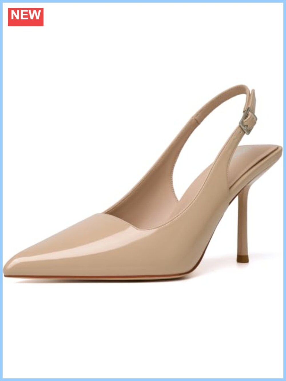 Women's Slingback Pumps High Heel Closed Toe Pointed Dressy Party Shoes
